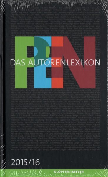 Pen Das Autorenlexikon 2015/16 - Buch, Über 700 Autoren Und