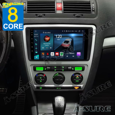 4+64GB Android 14 Carplay GPS Navi AutoRadio Für SKoda Octavia II Yeti 2008-2014