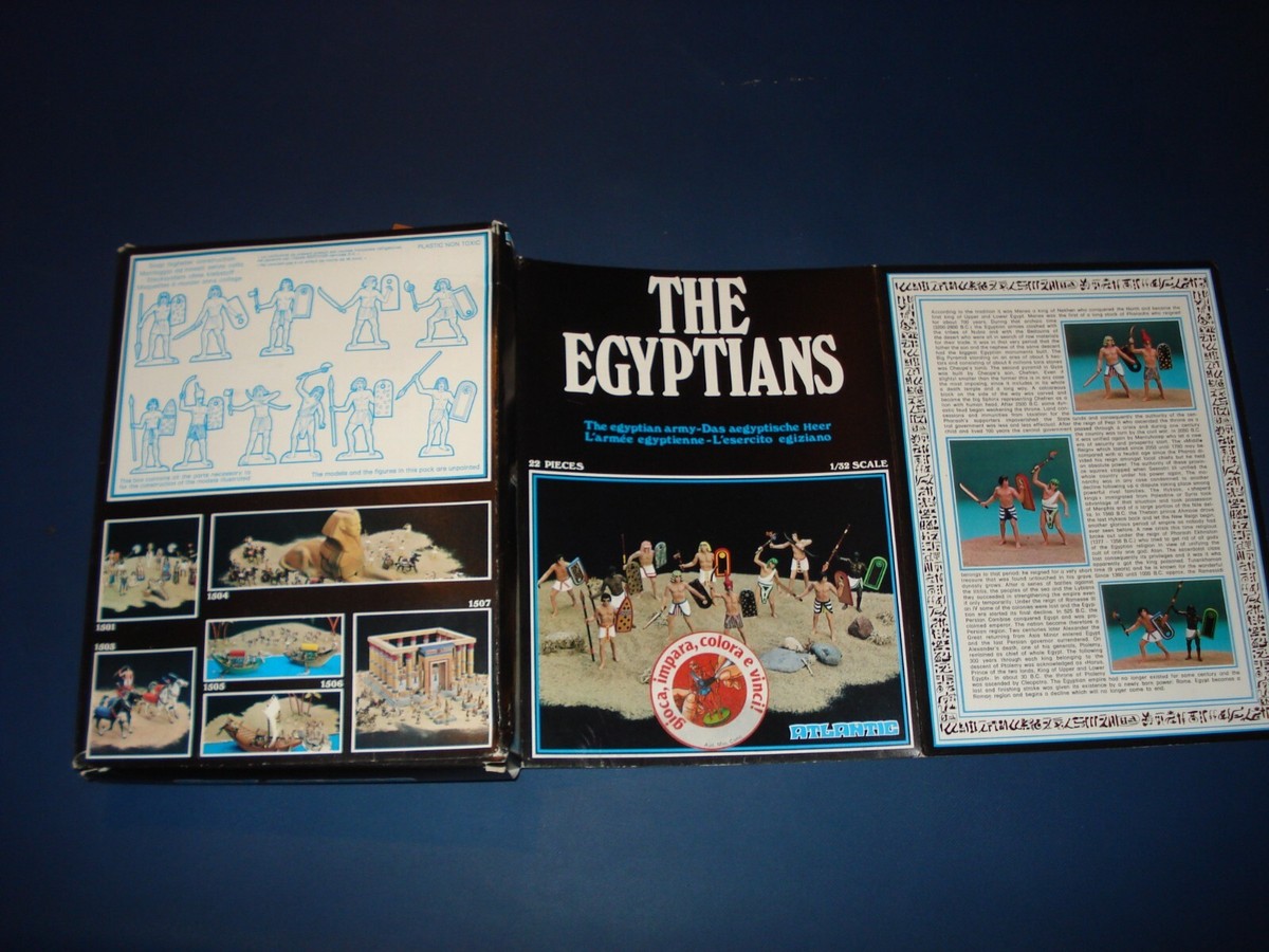 Lot De 20 Figurines Atlantic 1/32 – Égyptiens, Japonais, Anglais, Italiens – Afrika Korps, Italie