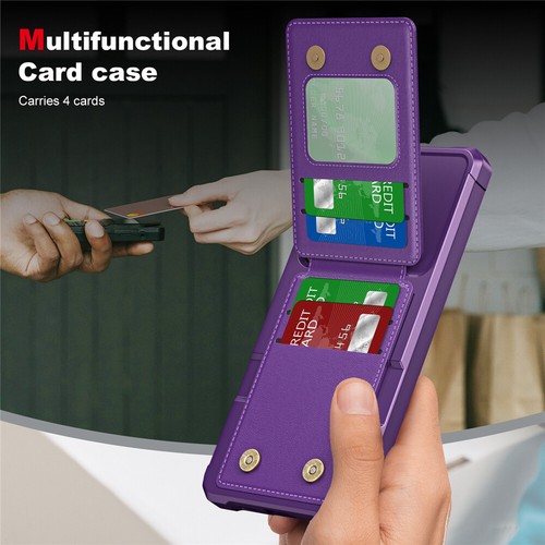 Para Samsung S24 FE S23 S22 S21 S20 Ultra Plus Cartera Ranura para Tarjeta Estuche Cubierta Abatible - Imagen 23 de 65