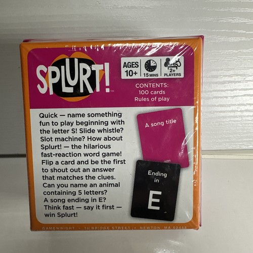 Splurt! Card Game Brand New and Sealed Gamewright - Picture 2 of 3