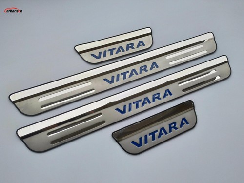 Accessories For Suzuki Vitara Door Sill Stainless Steel Scuff Plate 2015 2023 - Picture 7 of 12