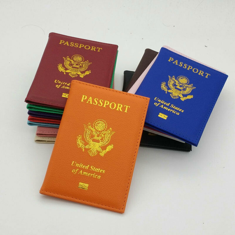USA Passport Holder with ID & Credit Card Slots - Portable Unisex Travel Wallet  -image