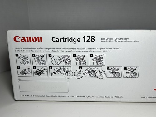 Canon 128 Black Toner Cartridge imageCLASS Genuine Original OEM - New Sealed Box - Picture 5 of 6