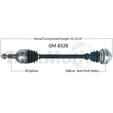 Surtrack Rear Passenger Right CV Axle Shaft GM-8328