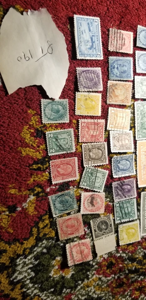 Estampillas antiguas raras de Canadá de 1800 1900 Ids63. Foto 3 de 3