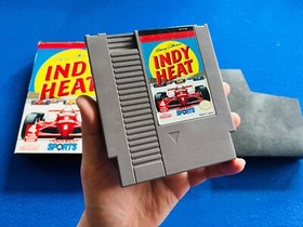 Danny Sullivan's Indy Heat NES Nintendo Box Manuale CIB Completo Inserti Promo