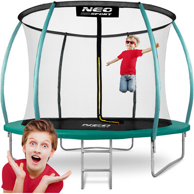 Trampolin Gartentrampolin Kindertrampolin Sicherheitsnetz Neo-Sport 312 cm 10FT
