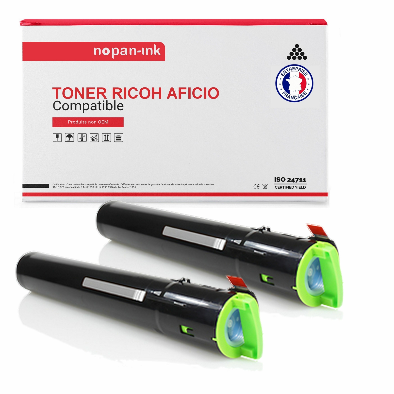 Toner noir NOPAN-INK compatible Ricoh 841196 pour remplacer vos consommables épuisés
