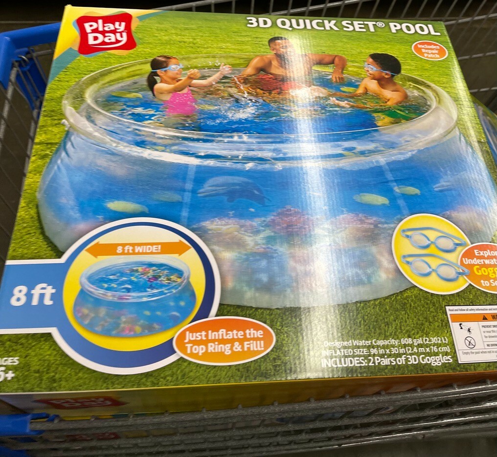 play day 3d quick set pool pump
