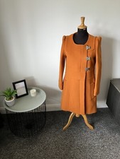 Designer Sonia Rykiel Wool / Cashmere Autumn Winter Coat Size 44 / Uk 14 16