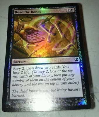 1x READ THE BONES - Aus den Knochen lesen -  Magic the Gathering - FOIL