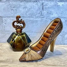 High Heel Ring Holder & Perfume Bottle Set -Decor only (not a bottle)