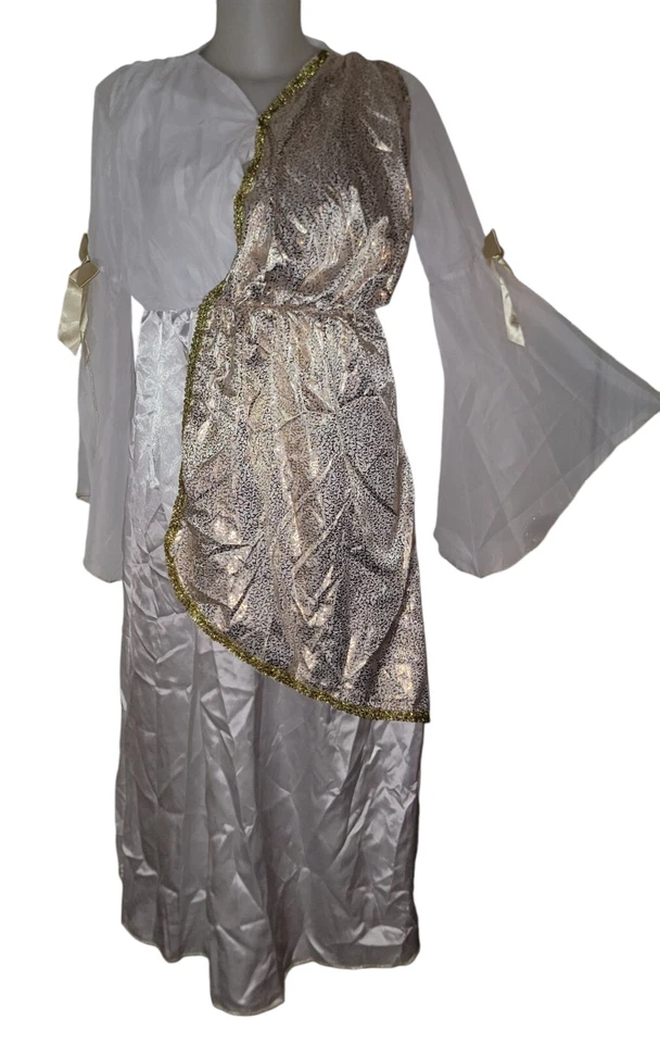 Mujer Blanco Diosa Griega Disfraz Juegos con disfraces Reina Carnaval Festival Vestido M Foto 2 de 4