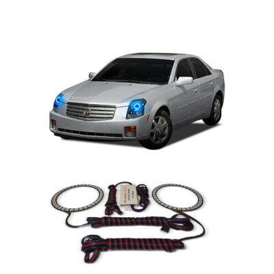 Bright Blue Angel Eye Headlight Halo kit for Cadillac CTS 03-07