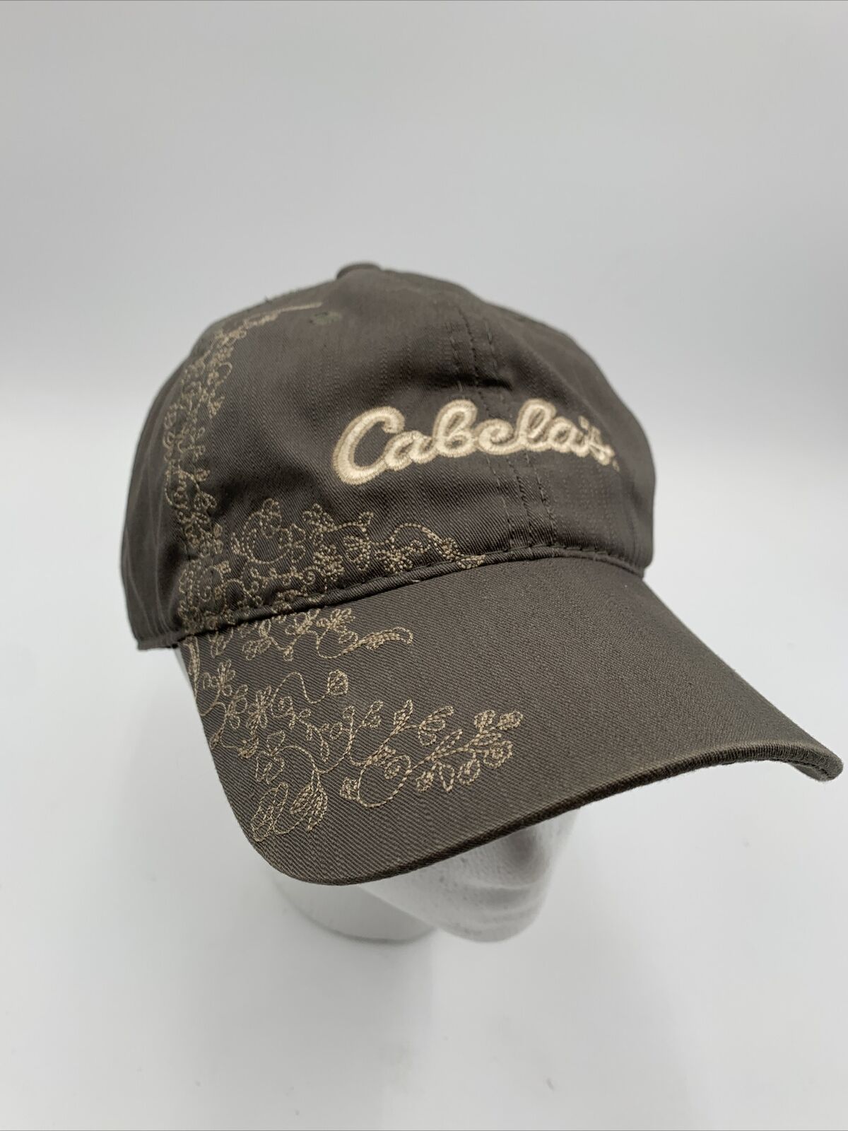 Womens Cap Cabelas Hat Embroidered Flowers Adjustable Hunting