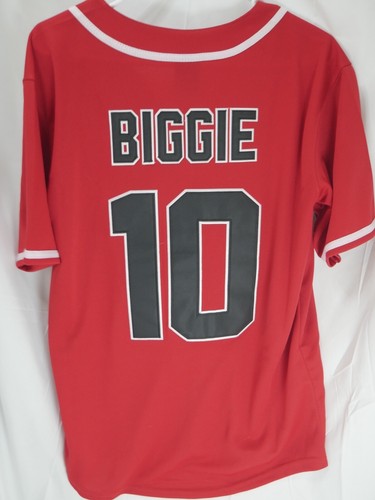 NWT Bad Boy Notorious BIG Biggie Baseball Jersey Mens Medium Red New With Tags - Picture 4 of 4
