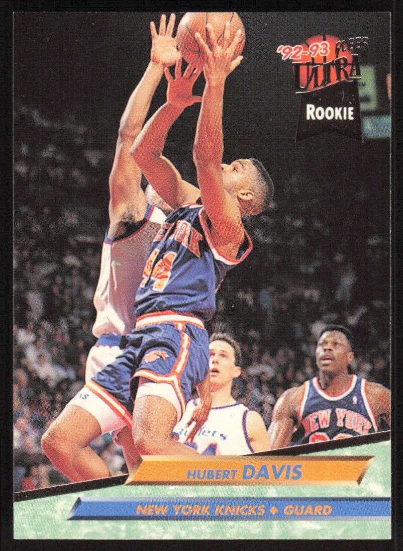 1992-93 Fleer Ultra Rookie Hubert Davis RC #321 New York Knicks