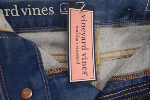 NWT Vineyard Vines Kids Girls Blue Denim Stretch Pants Size 12 - Picture 3 of 8