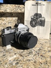 NIKON NIKKORMAT FT2 35mm Camera W/ Lens Nikon NIKKOR 52mm f/1.4 Vintage - Rare