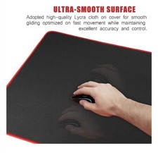 LOT OF 5 NEW 36"x18" 3XL Extended Non-Slip Rubber Base Textured Gaming Mouse Pad