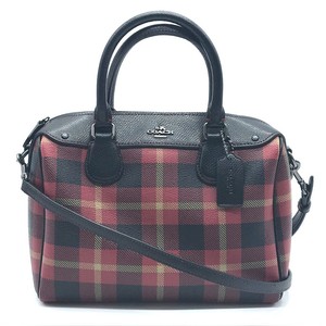 coach checkered bag