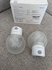 Momcozy S12 9-Levels Double Wearable Breast Pump - White