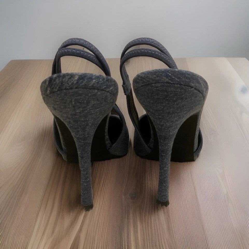 Tacones con cordones talla 9 Foto 3 de 4