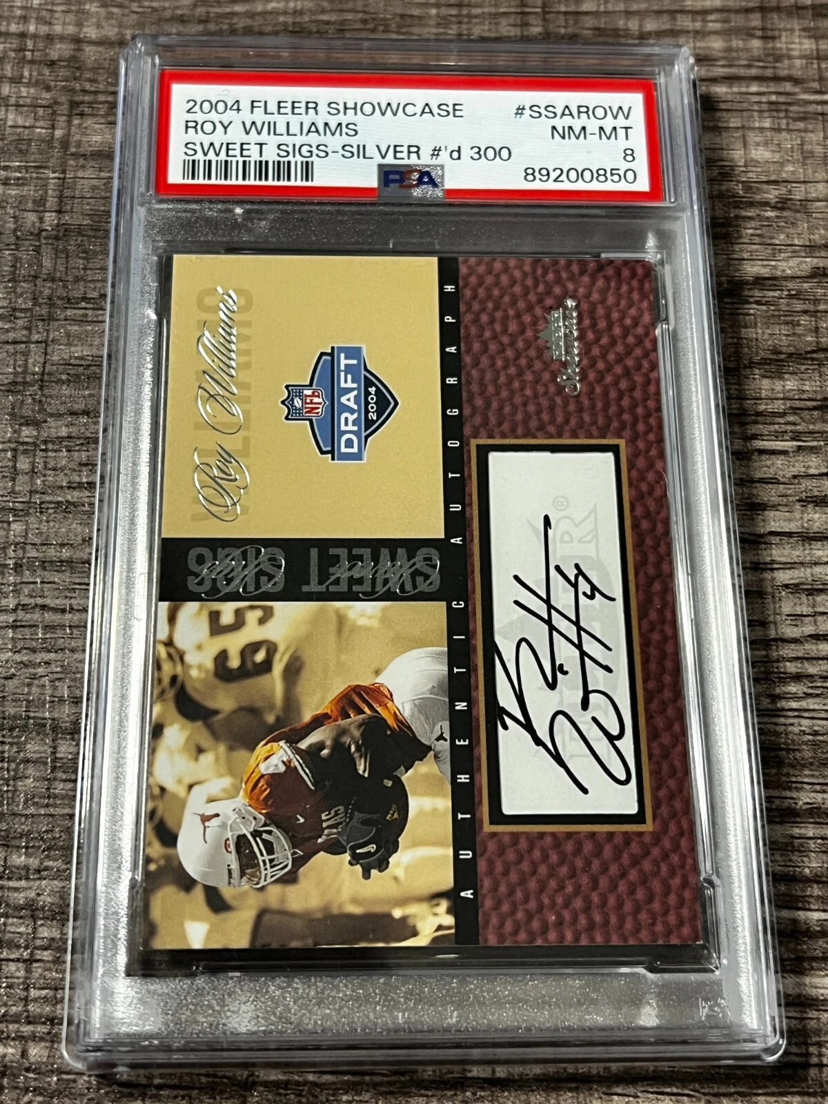 Roy Williams Fleer Showcase Sweet Sigs #SSAROW Sweet Sigs-Silver #d 300