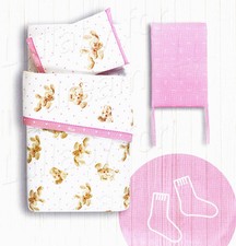 TRAPUNTINO LETTINO BABY TRUDI VIRGILIO ROSA COPRILETTO TRAPUNTATO GABEL