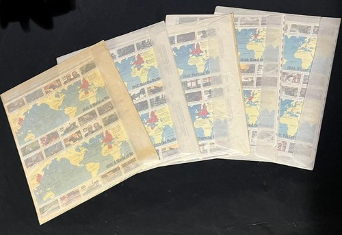WWII 50th Anniversary Commemorative Stamps 1941-1945 Sets of 5 sheets of 20 - Picture 8 of 9