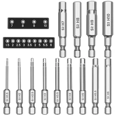 Mulwark Hex Head Allen Wrench Drill Bit Set 13Pcs Precision Metric S2 Steel – Ma