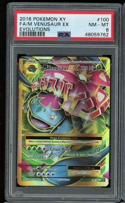 16 Pokemon Evolutions Full Art M Venusaur Ex 100 108 Psa 8 Ebay