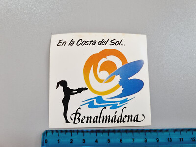 Aufkleber Benalmadena Costa Del Sol Sticker Autocollant Aufkleber Vintage 80s
