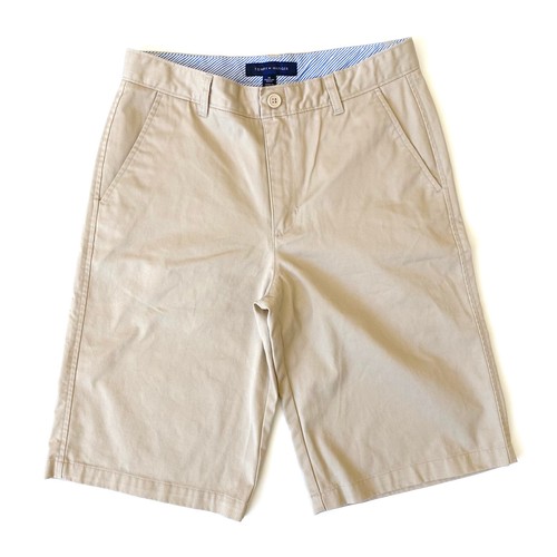 NWOT Tommy Hilfiger Boys Performance Golf Shorts Size 18 School Uniform Khaki - Picture 2 of 12