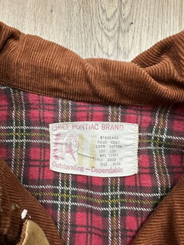 Chief Pontiac Brand Men’s Duck Brown Vintage Canvas Hunting Jacket XL - Picture 4 of 7