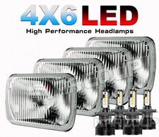 4pc For Western Star 4900 Semi Truck 4x6 Led Headlights Projector High Low Beam