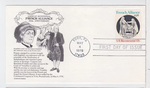 TurtlesTradingPost- French Alliance -  1978 #1753  FDC Aristocrat Cachet