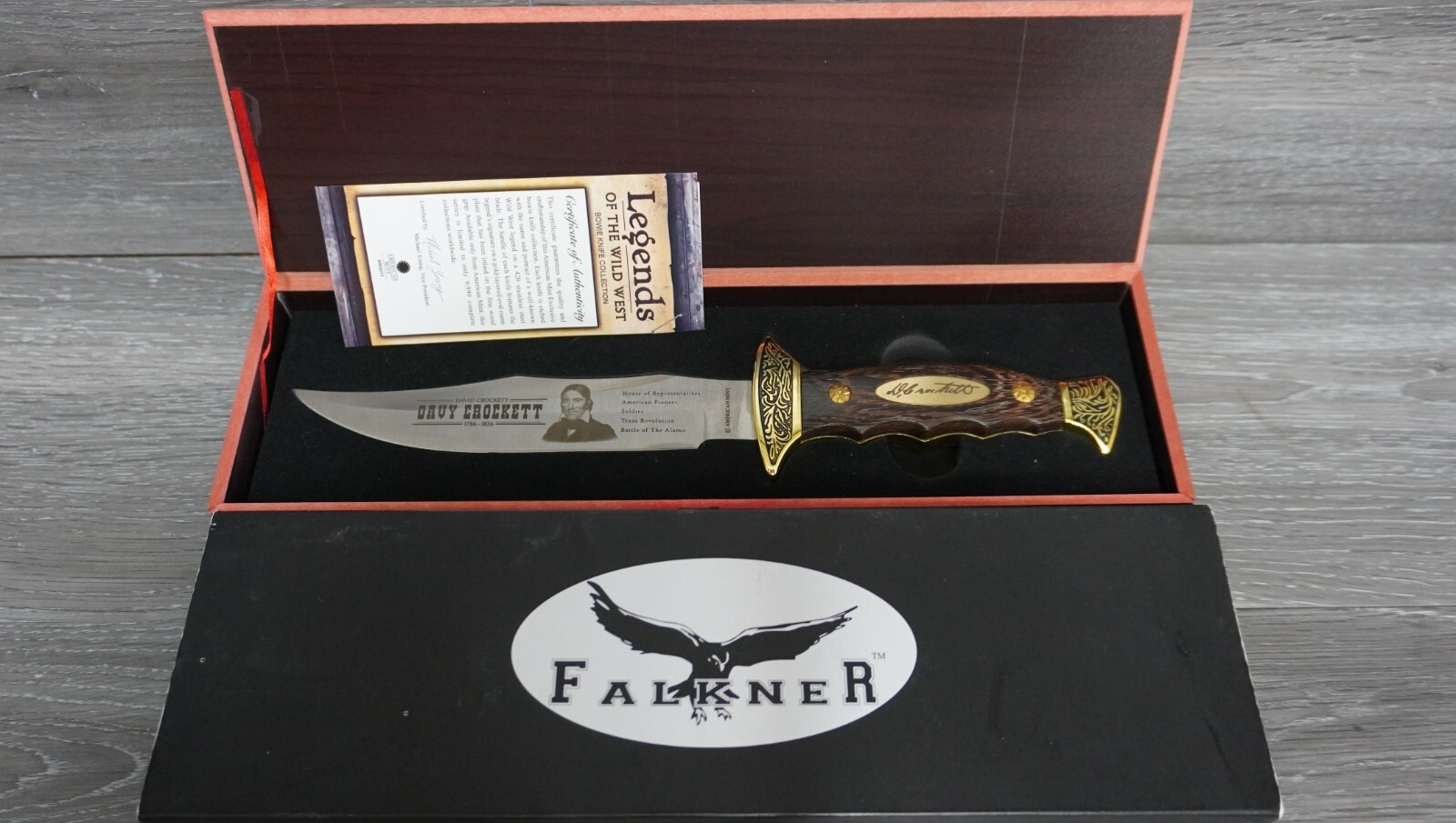 American Mint Legends of the Wild West: DAVID CROCKETT Bowie Knife