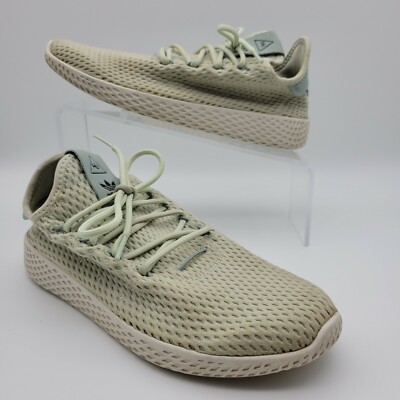 Adidas Pharrell Williams HU Linen Green Tennis Shoes Sneakers Mens Sz 