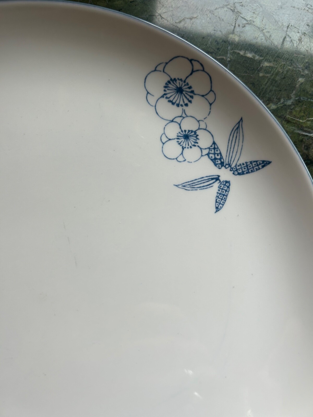Set (3) Calvin Klein Bayard Dinner Plate 11” Blue Floral White ...
