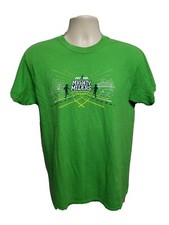 NYRR New York Road Runners Mighty Milers Run for Life Adult Medium Green TShirt