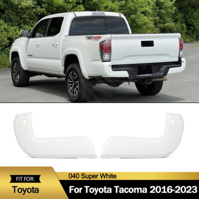 ズーマー 【ZOOMER】　サイドカバー 白ゲル 040 Super White Rear Bumper End Caps For 2016-2023 Toyota Tacoma w