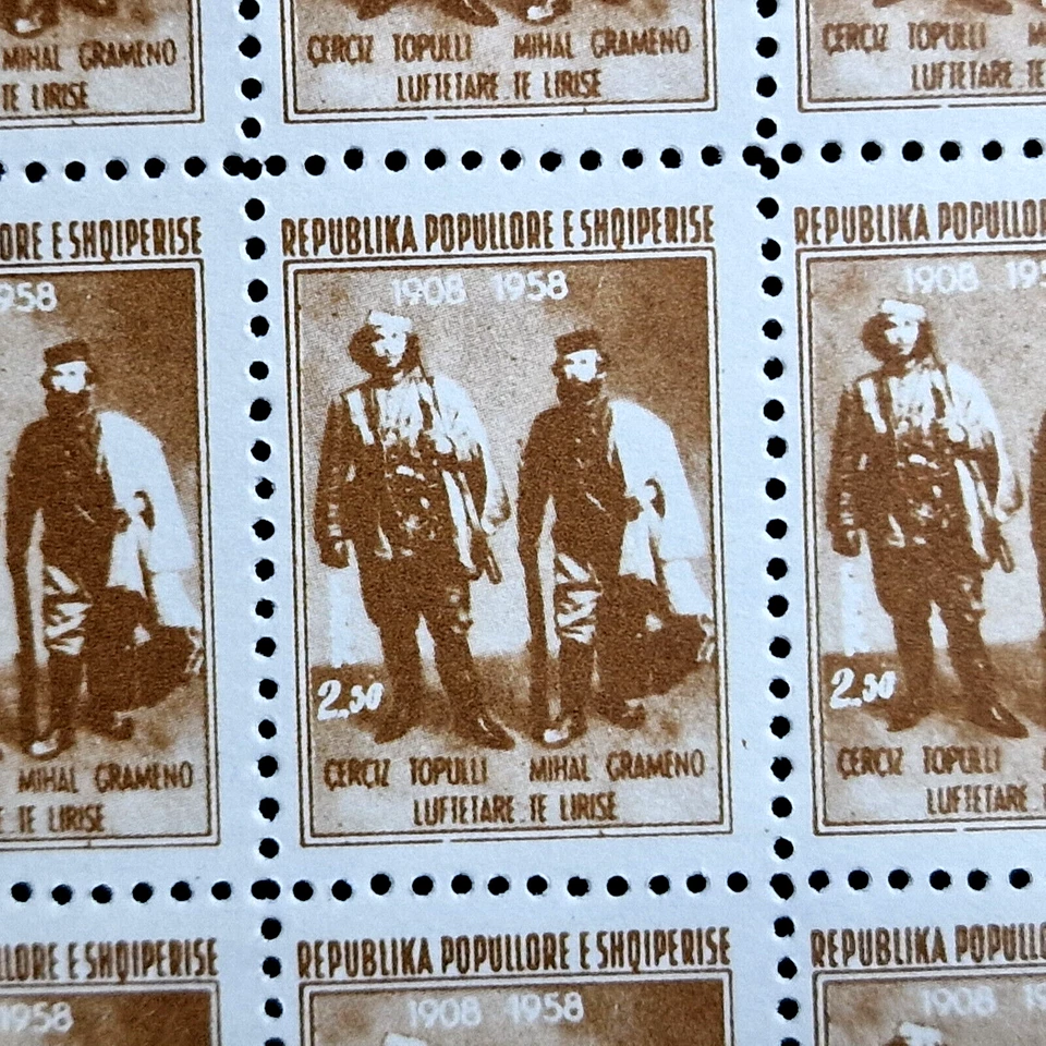 Albania 1958 - Battle 50 Anniv - MNH - 60 Stamps Full 15 Sets - CV $68.25 - Image 4 of 4