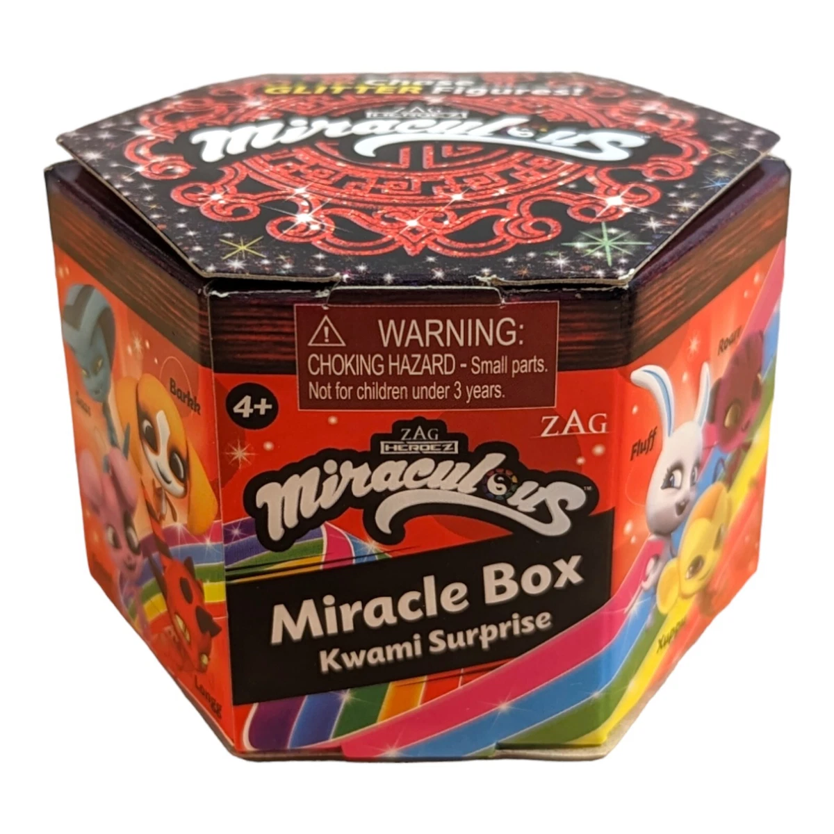 Miraculous Ladybug Miracle Box Kwami Surprise Series 3 Lot of 6 Rings  Glitter