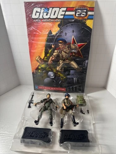 GIJOE 25TH ANNIVERSARY DUKE AND REDSTAR WITH COMIC *167