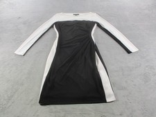 Lauren Ralph Lauren Dress Womens 4 Black White Colorblock Long Sleeve Sheath