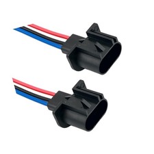 2PCS 9008/H13 Headlight Wiring Harness,Male Headlight Connector Replacement w...