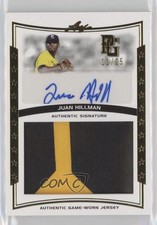 2014 Leaf Perfect Game Showcase Jersey Gold 10/25 Juan Hillman #JA-JH1 Auto 0af
