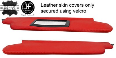 Rot Echtes Leder 2X Sonnenblenden Lederbezüge Für Datsun 280Z 1975-1978